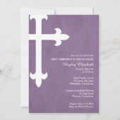 Grote Religieuze Uitnodiging, Paars Kaart (Voorkant)