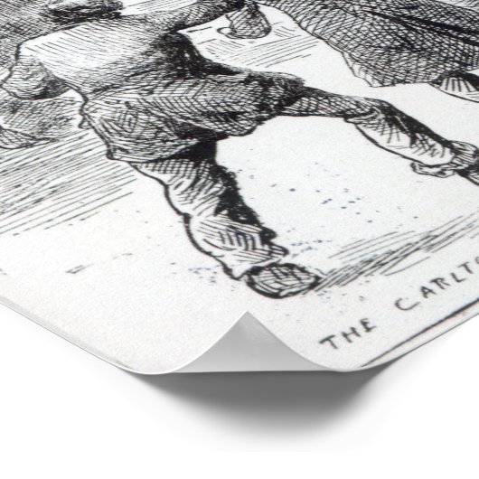 Grote rellen in Londen Poster (Hoek)