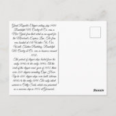 Grote Republiek Clipper zeilschip 1900 Briefkaart (Achterkant)