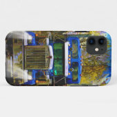 Grote Rig Blauwe Vrachtwagen Zwaar Vervoer Trucker Case-Mate iPhone Case (Achterkant (horizontaal))