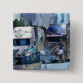 GROTE RIG TRUCKS & TRUCKS voor Truck-liefhebbers Vierkante Button 5,1 Cm