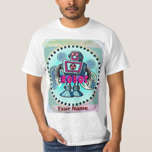 Grote Roboto T-shirt (Voorkant)