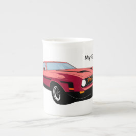 Grote rode auto speciale mok – Aangepaste tekst au