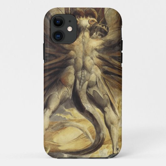 Grote rode draak Case-Mate iPhone case (Achterkant)