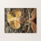 Grote Rode draak en de vrouw met zon Legpuzzel (Horizontaal)