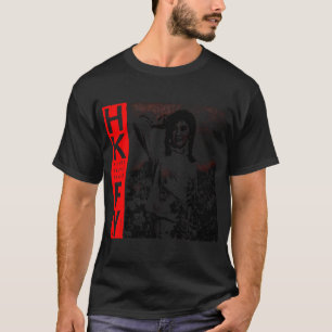 Grote Rode Frame Typografie T-shirt