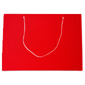 Grote rode geschenkzak, waanzinnig rood (de roodst groot cadeauzakje (Voorkant)