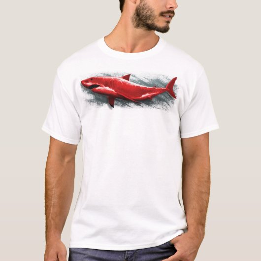 Grote Rode haai T-shirt (Voorkant)