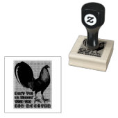 Grote Rode Haan Rubberstempel (Gestempeld)