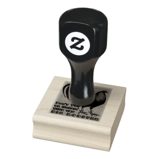 Grote Rode Haan Rubberstempel (Stempel)