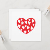 Grote Rode Hart Kaart (Voorkant / Achterkant in situ)