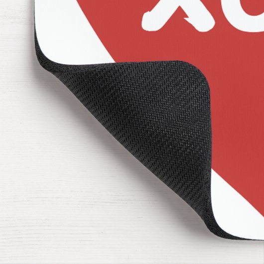 Grote Rode Hart Muismat (Hoek)