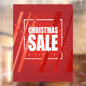 Grote rode KERSTMIS SALE Window Cling Raamsticker (Vel 2)
