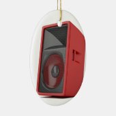 Grote rode luidspreker keramisch ornament (Rechts)