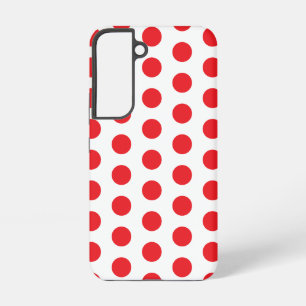 Grote Rode Polka Dots Handdoek Samsung Galaxy Hoesje