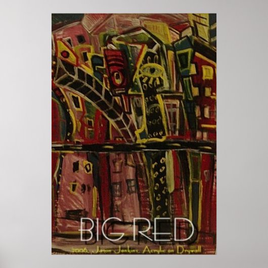 Grote Rode Poster (Voorkant)