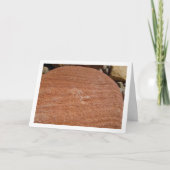 Grote rode rots, stenen achtergrond kaart (Voorkant)