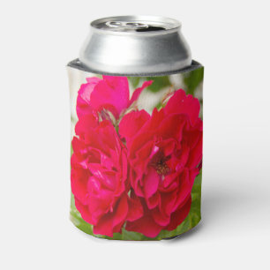 Grote rode rozen in de tuin blikjeskoeler