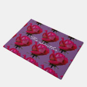 grote rode rozen Thunder_Cove Deurmat (Schuin)