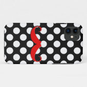 Grote rode snor Case-Mate iPhone case (Achterkant (horizontaal))