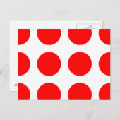 Grote Rode Stippen Briefkaart (Voorkant / Achterkant)