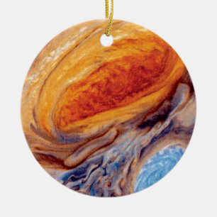 Grote Rode Vlek van Jupiter - NASA Voyager-foto Keramisch Ornament