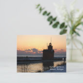 Grote Rode vuurtoren Briefkaart (Staand voorkant)