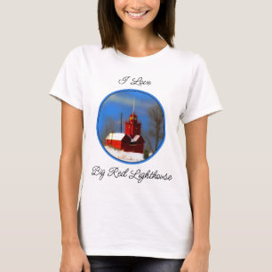Grote Rode vuurtoren schilderen - Oorspronkelijke T-shirt
