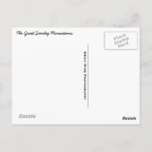 Grote rokergebergte briefkaart (Achterkant)