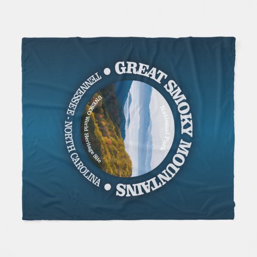 Grote rokergebergte fleece deken (Voorkant (Horizontaal))