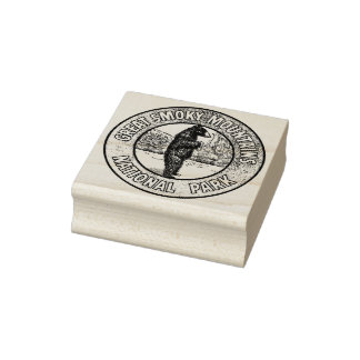 Grote rokergebergte Rubber Inking Stamp Rubberstempel