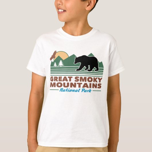 Grote rokergebergte t-shirt (Voorkant)