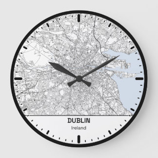 Grote Ronde Klok Dublin Klok Stad Lijn Kunst