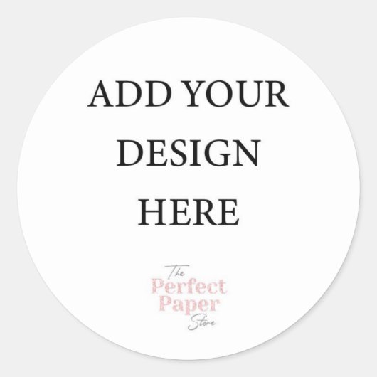 Grote ronde ticker sticker (Voorkant)