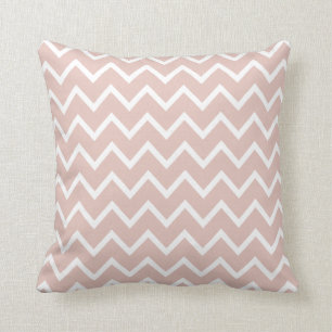Grote Roos Roze Chevron Pillow Kussen