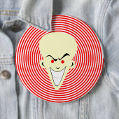 Grote rotortoon optische illusie ronde button 6,0 cm (In situ)