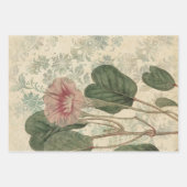 Grote  roze Floral Inpakpapier Vel (Voorkant 3)