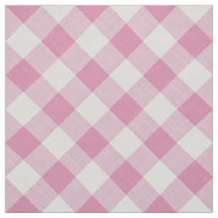 Grote Roze Gingham controleert patroon geometrisch Stof