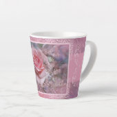 Grote roze roze latte Mok (Rechterhoek)