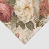 Grote Roze Rozen Tissuepapier (Detail)