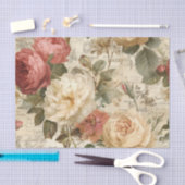 Grote Roze Rozen Tissuepapier (Craft)