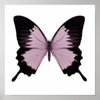 Grote Roze & Zwarte Vlinder - Personaliseer