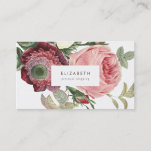 Grote Rozen Roze Rode Bloemen Visitekaartje