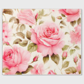 Grote Rozen voor leuke ambachten Cadeaupapier (Vlak)