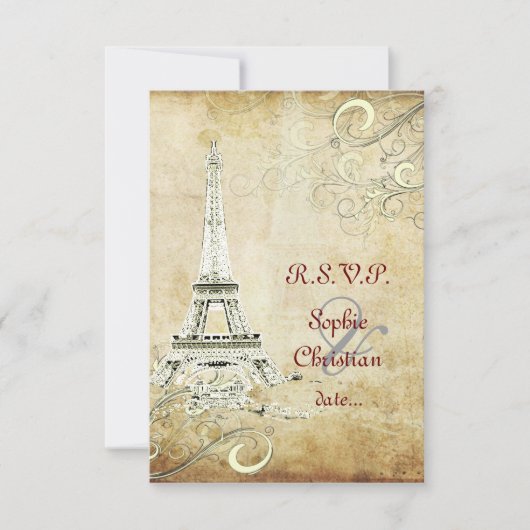 GROTE RSVP  EIFFEL TOWER/VANILLA SWIRLS (Voorkant)