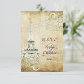 GROTE RSVP  EIFFEL TOWER/VANILLA SWIRLS (Staand voorkant)