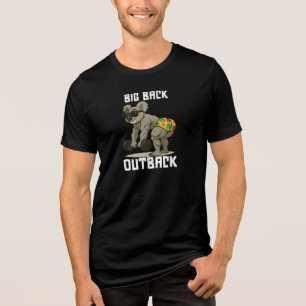 Grote Rug Outback – Grappig Koala Gym Deadlift Ont Tri-Blend Shirt