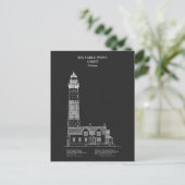 Grote Sable Point vuurtoren - Michigan - PD Briefkaart (Staand voorkant)