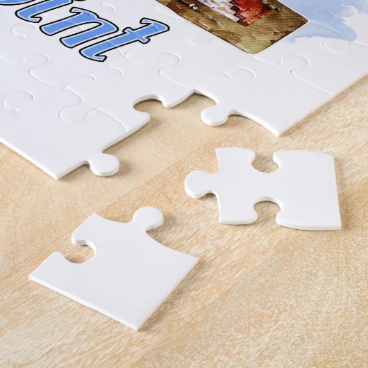 Grote Sable Point vuurtoren Waterverf - Michigan Legpuzzel (Zijkant)