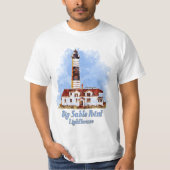 Grote Sable Point vuurtoren Waterverf - Michigan T-shirt (Voorkant)